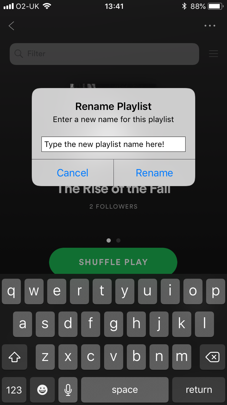 How Do You Rename A Playlist On Spotify App